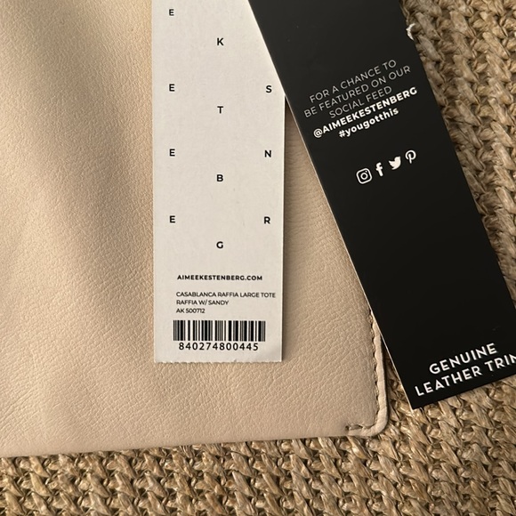 Aimee Kestenberg Casablanca Raffia Tote Bag (large) - Picture 6 of 6